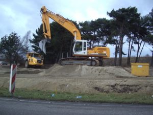 Werk aan de rotonde